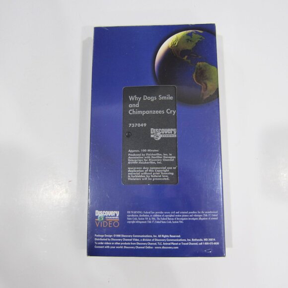 NEW Discovery Video - Why Dogs Smile and Chimpanzees Cry VHS - Picture 2 of 4